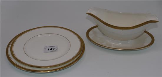 Gilt dinner service